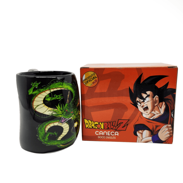 Caneca! Dragon Ball Z - Shenlong - Soco Inglês