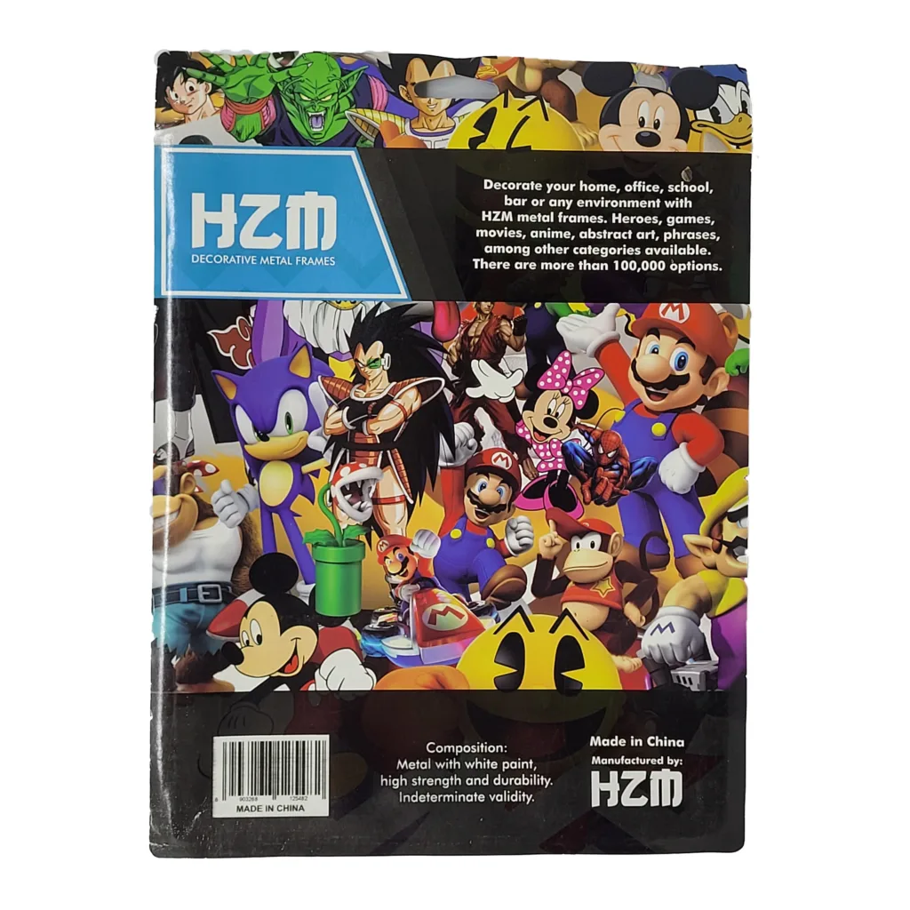 QUADRO METAL SLIM:  SUPER MARIO GIGANTE - 26X20CM - Imagem 3