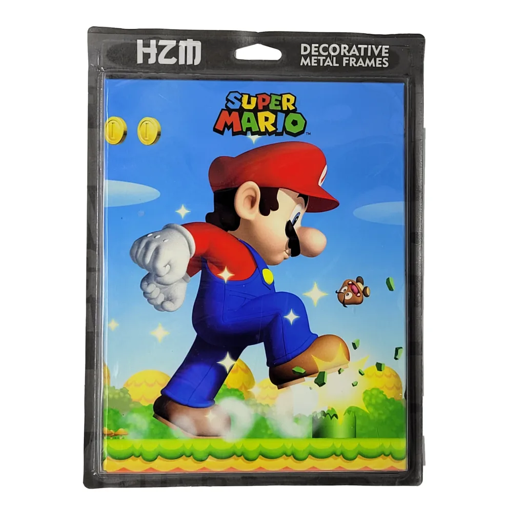 QUADRO METAL SLIM:  SUPER MARIO GIGANTE - 26X20CM - Imagem 2