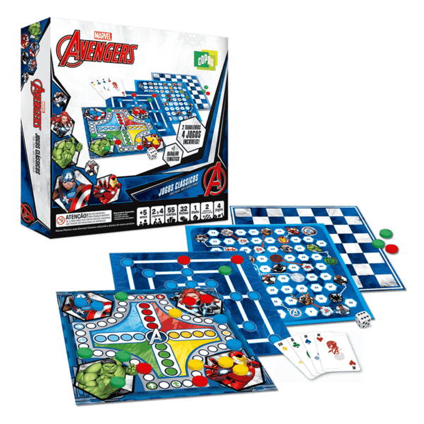 Tabuleiro! Marvel / Avengers - Jogos Clássicos Copag