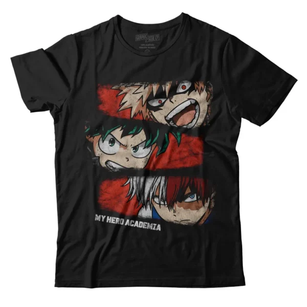 Camiseta! My Hero Academia - Trio de Heróis / Fatum