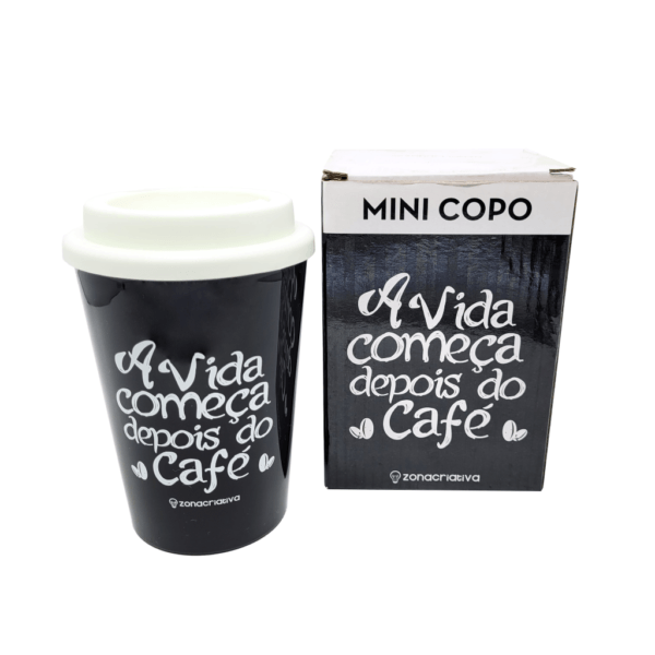 Mini Copo! A Vida Começa Depois Do Café - Preto