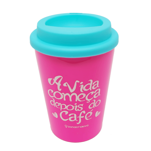 Mini Copo! A Vida Começa Depois Do Café - Rosa - Imagem 3