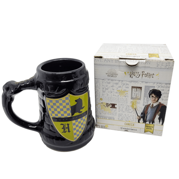 Caneca! Harry Potter - Lufa-Lufa / Hufflepuff - 3D