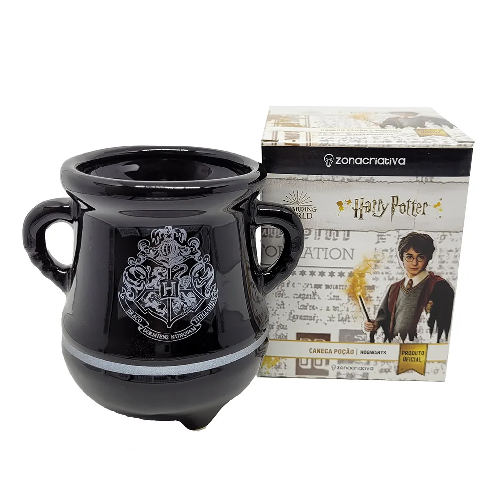 Caneca! Harry Potter - Caldeirão Poção Prata - 3D