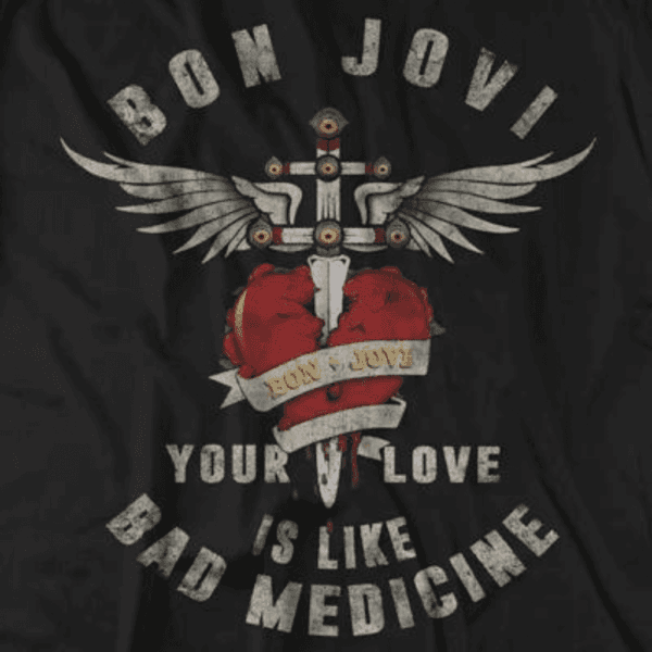 Camiseta! Bon Jovi - Bad Medicine / Fatum - Imagem 2
