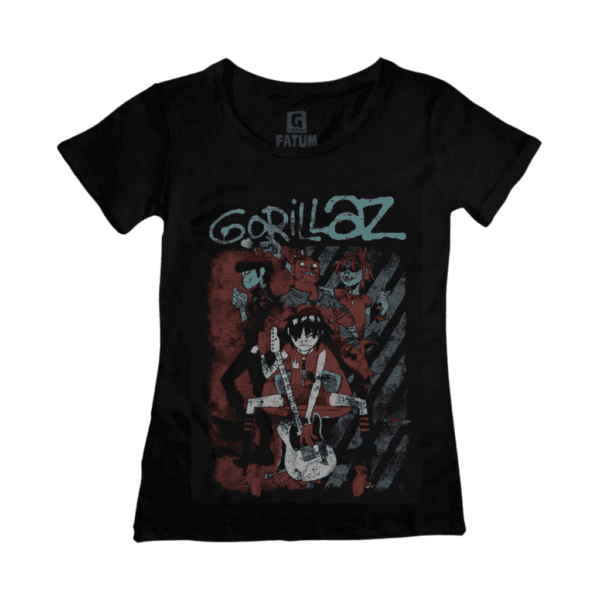 Camiseta Baby Look! Gorillaz - Capa / Fatum