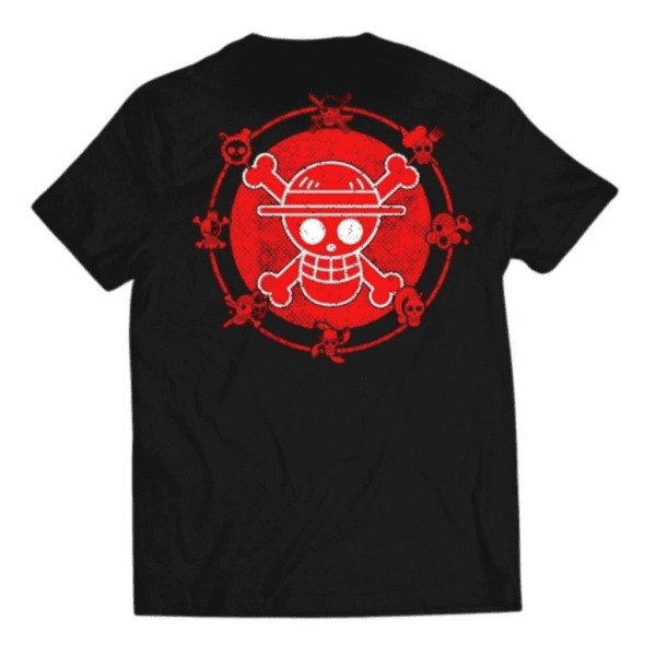 Camiseta! One Piece - Jolly Roger Logo Vermelha - Kings Geek - Image 3