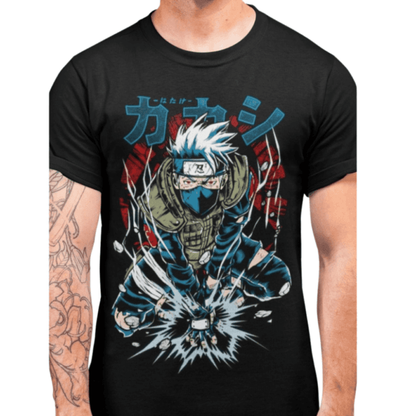 Camiseta! Naruto - Kakashi - Raikiri - Kings Geek
