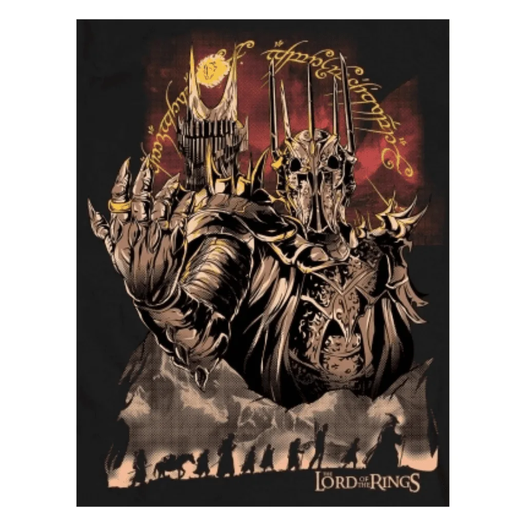 Camiseta Senhor Dos Anéis Sauron Kings Geek - Imagem 3