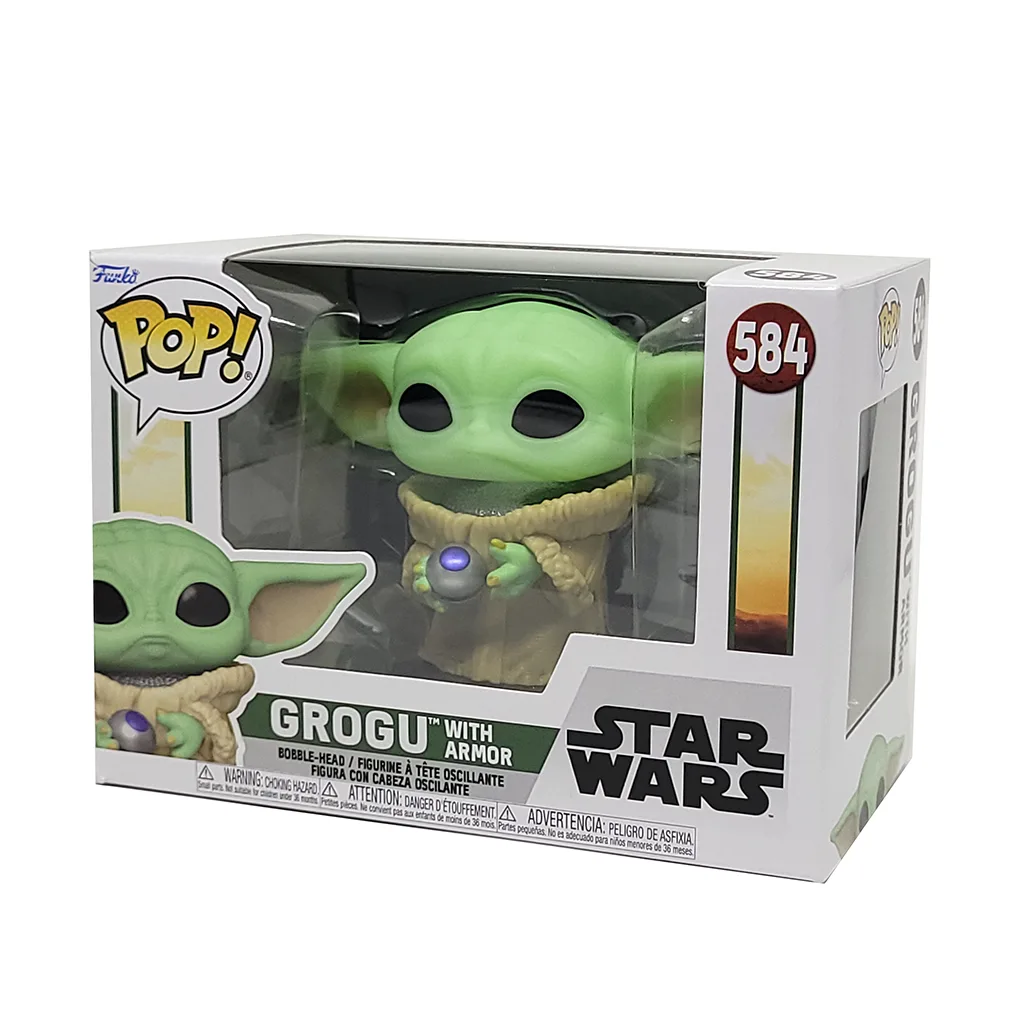 Funko Pop! Baby Yoda (Grogu) With Armor - com armadura - 584 / Star Wars - Imagem 6