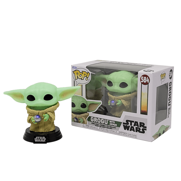 Funko Pop! Baby Yoda (Grogu) With Armor - com armadura - 584 / Star Wars