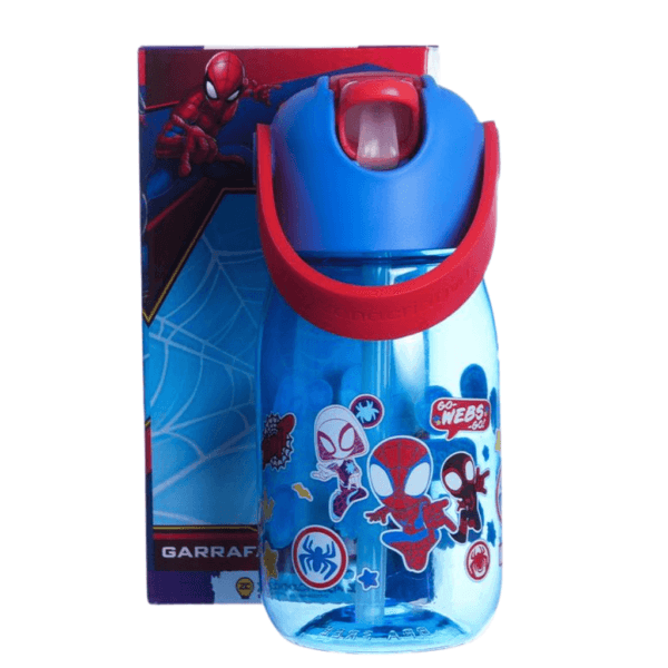 Garrafa Flip! Infantil - Marvel - Spider-Man / Homem- Aranha - 400ml