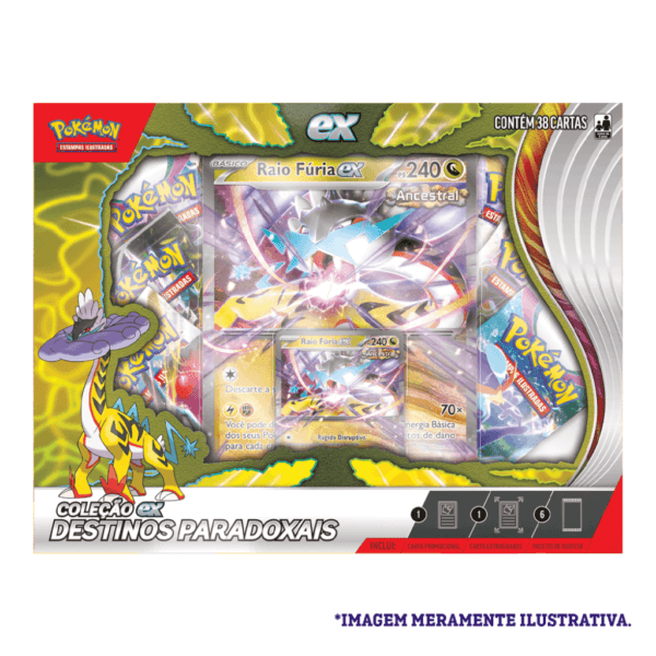 Pokémon! Raio De Fúria Ex - Box / 38 cartas