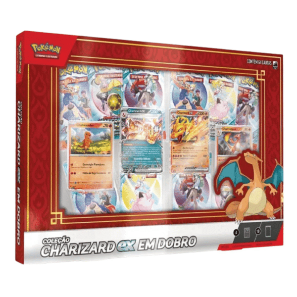 Pokémon! Charizard EX em Dobro - Box / 64 cartas - Imagem 2