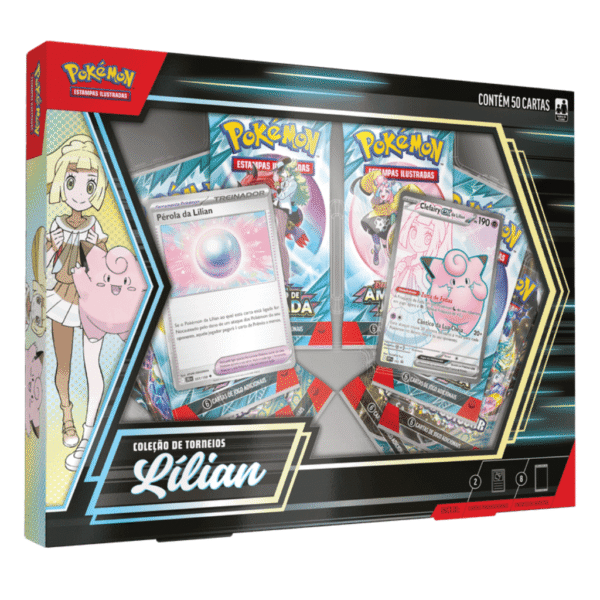 Pokémon! Coleção Torneios de Lílian - Box / 50 cartas