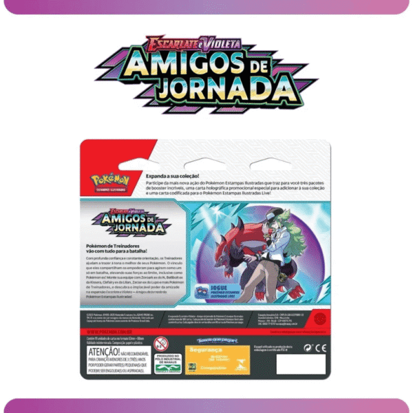 Pokémon! Blister Triplo Scraggy / Yanma - Escarlate E Violeta 9 - Amigos De Jornada - Imagem 6