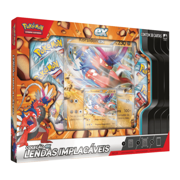 Pokémon! Box - Koraidon Ex - Lendas Implacáveis / 38 cartas