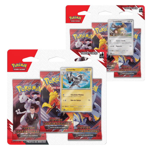 Pokémon! Blister Triplo Zebstrika / Kangaskhan - Escarlate E Violeta 10 - Rivais Predestinados