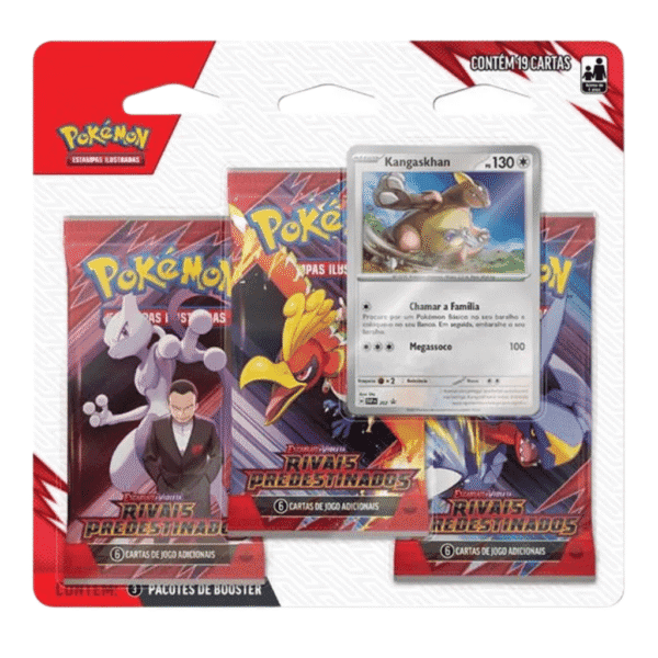 Pokémon! Blister Triplo Zebstrika / Kangaskhan - Escarlate E Violeta 10 - Rivais Predestinados - Imagem 3