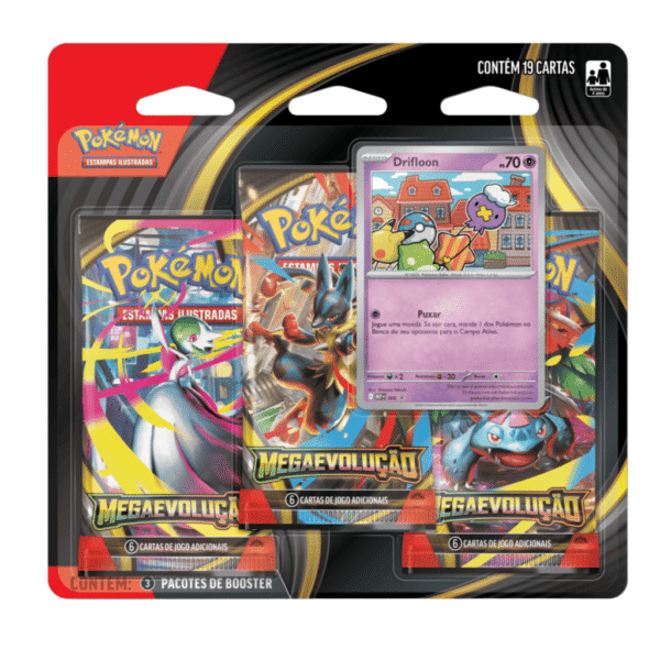 Blister Triplo Drifloon ou Drifblim Mega Evoluções Pokémon - Imagem 2