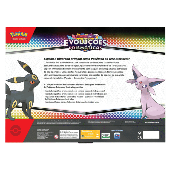 Pokémon Espeon EX e Umbreon EX - Box Evoluções Prismaticas - Imagem 2