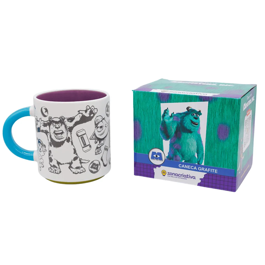 Caneca Grafite Sulley - Monstros S/A - Imagem 4