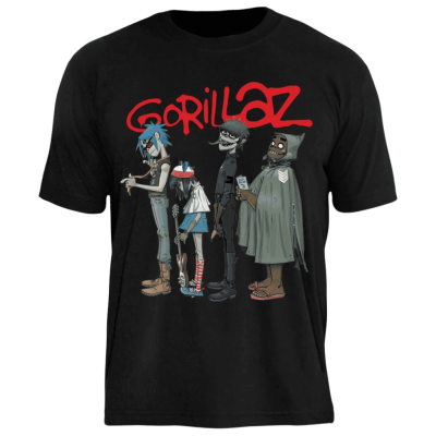camiseta gorillaz 01